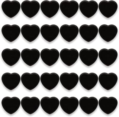 Decoratieve Magneten Set van 30 Stuks - Ronde Magneten voor Whiteboard en Koelkast, Zwart en Kleurvol