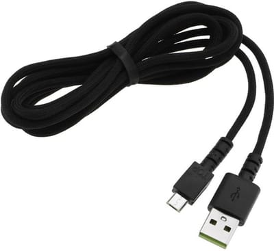 Allecto - Nylon gevlochten muis oplaadkabel - Usb oplaadkabel - 189,5