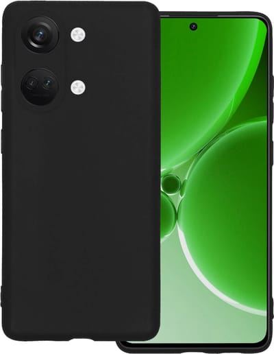 Hoesje Geschikt voor OnePlus Nord 3 - Sterk & Shockproof - Hoes Cover - Siliconen Case - Zwart