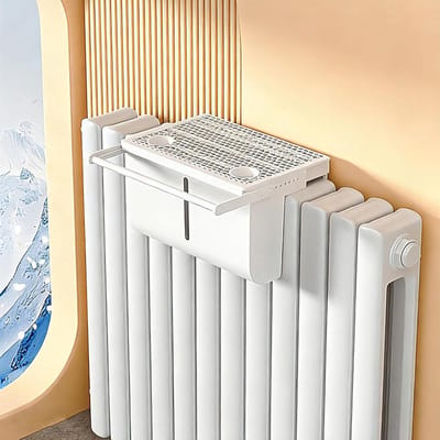 Radiator Luchtbevochtiger - Water Tank - Luchtkwaliteit Verbeteren - Met Handdoek Bar - 2.8L - Wit
