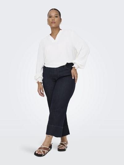 ONLY Carmakoma Wide-leg jeans CARWILLY High waist Wide leg fit Cropped Jeans