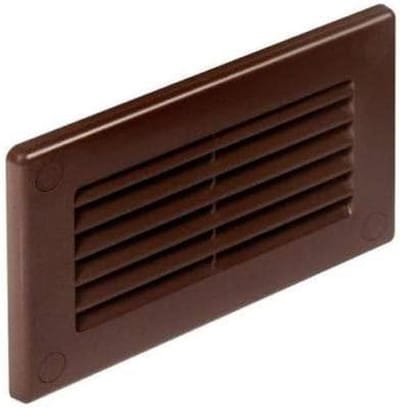 Ventilatie rooster - Kanaal afdekking - Ventilatie afdekken - Zonder achterframe - 55mm x 110mm - Bruin
