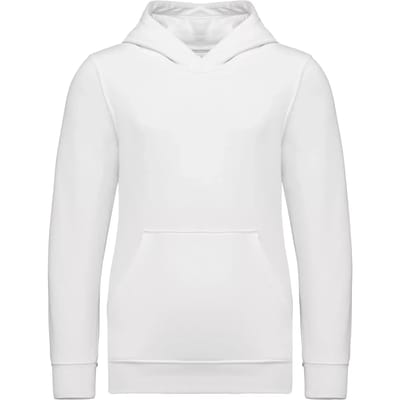 Kariban Kindersweater met capuchon K4039 - White - 10/12 jaar