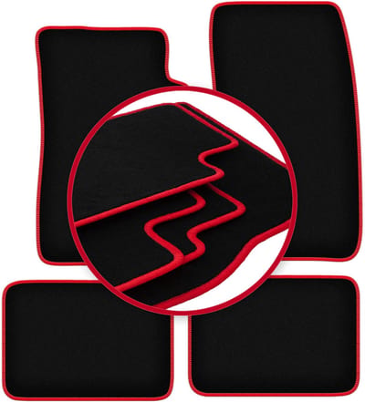 CARLUX-RED automatten voor: Daihatsu Feroza F300 / F310 off-road (1989-1998)