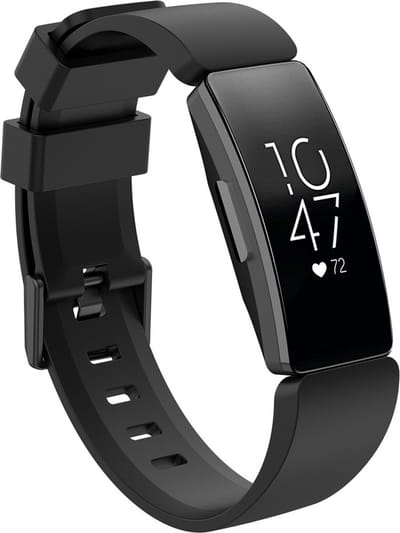 Bandje geschikt voor Fitbit Inspire - Maat S - Bandje - Horlogebandje - Siliconen - Zwart