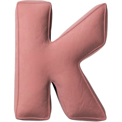Kussen letter k Yellow Tipi Posh Velvet