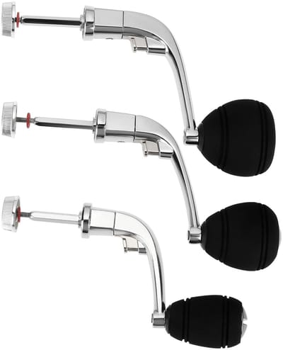 Dailygoods- Reel Handvat Aluminium - 3 Stuks - Geschikt voor 1000-7000 Serie - Lichtgewicht - Duurzaam - EVA Knop - Visserijhandvat