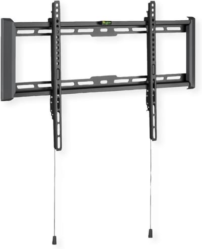 TV Wandhouder - Vaste Bevestiging - Ruimte Besparen - Zeer Dunne Profiel - Tot 80 Inch - Zwart