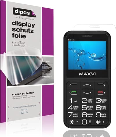 dipos – 4x Beschermfolie geschikt voor Maxvi B231ds | Krasbestendige & heldere Screenprotector Ultra-Thin
