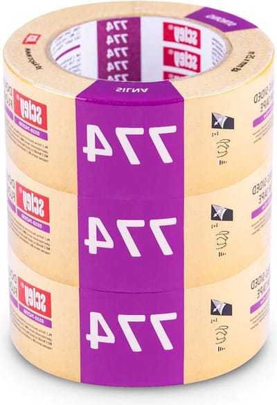 Dubbelzijdig tapijtband 50mm breed - 25m lang - universele montageband voor vloerverwarming - 3 stuks
