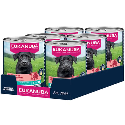 Eukanuba Hondenvoer Nat Life Care Dog Adult Rund en Pompoen - 6 x 400 gr - Voordeelverpakking