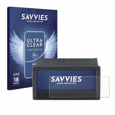 Savvies - Screenprotector voor ifm DX2055 - Folie Beschermfolie transparant 18 Stuks