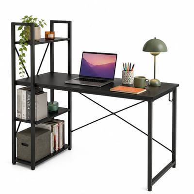 Bayt Bureau - Game Bureau - Gaming bureau - Computertafel - Zwart - 120 x 75 x 120 cm