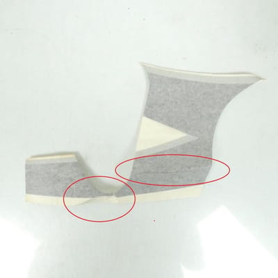 Jeu de décors flanc gauche pour moto Peugeot 50 XR6 754401 Rouge Neuf