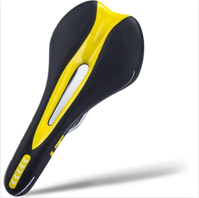 "Ergonomische mountainbikestoel - Memory foam fietszadel met centrale reliëfzone voor comfort, ademend zacht kussen voor mannen en vrouwen, ideaal voor MTB, hometrainers en racefietsen."