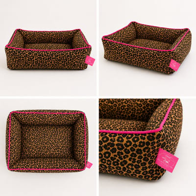 Lazy Leopard Hondenmand M (50x60cm / 65x80cm)