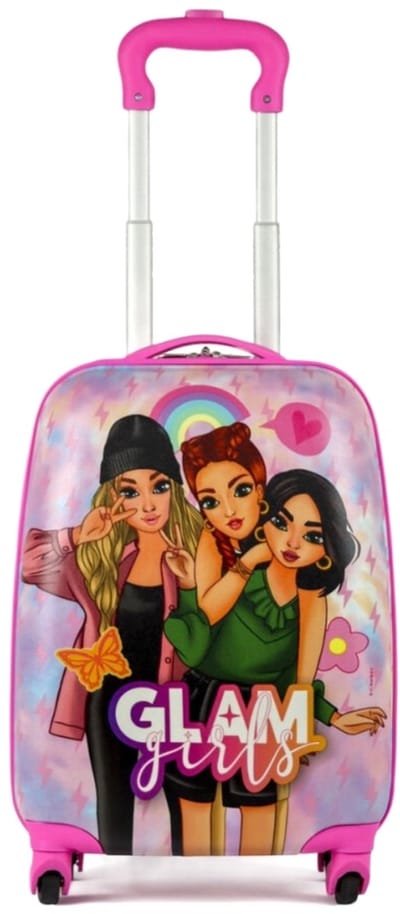 Glam Meisjes Koffer Op Wielen Roze 48 Cm - UNI