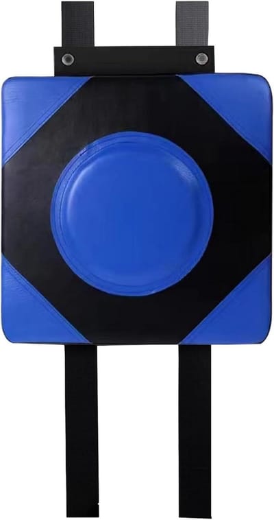 Bokswand Kussen - Slagkussen Trainings - Kracht Training - Verhoogd Slagpunt - 34x31x12 cm - Blauw