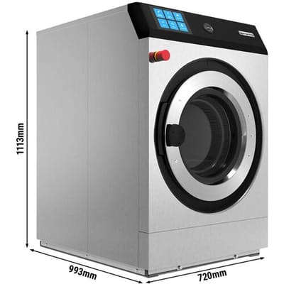 GGM Gastro Elektro Waschmaschine - 11 kg - 1000 Touren - Touch Zilver