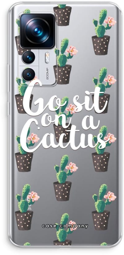 Case Company® - Hoesje geschikt voor Xiaomi 12T hoesje - Cactus quote - Soft Cover Telefoonhoesje - Bescherming aan alle Kanten en Schermrand