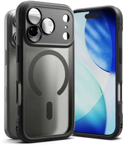 Ringke Hoesje Geschikt voor Apple iPhone 17 Pro | Fusion Bold Magnetic | Compatibel met MagSafe / Qi2 | Back Cover met Magneet | Militaire Standaard | Matte Zwart