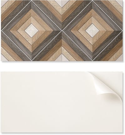 Zelfklevend decoratief paneel voor snelle wandrenovatie, 100x50 cm, geometrisch ruitpatroon
