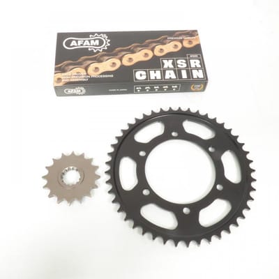 Kit chaîne Afam pour moto Yamaha 900 MT-09 2013 à 2020 16x45 pas 525 Neuf
