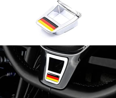 Stijlvolle Zwarte Stuurwieldecoratie voor VW Golf 7 en Polo 14-17 - Perfecte Afwerking en Bescherming