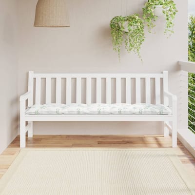 vidaXL - Tuinbankkussen - 180x50x7 - cm - oxford - stof - bladpatroon