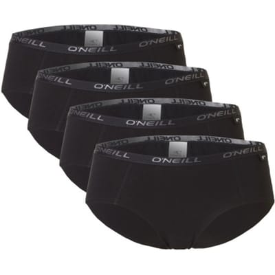 O'Neill Dames Hipsters 4-Pack Zwart - Maat XL