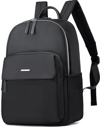 Vrouwen Reis Laptop Rugzak Casual Rugzak Oxford Stoffen Werktas Waterdichte Zakelijke Rugzak Lichtgewicht Reistas - Zwart grote maat