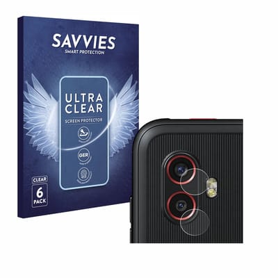 Savvies - Screenprotector voor Samsung Galaxy XCover 6 Pro (ALLEEN Camera Lens) - Folie Beschermfolie transparant 6 Stuks