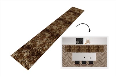 Keukenloper - Loper keuken - Luipaard - Patronen - Dieren - 300x50 cm - Keukenloper vinyl