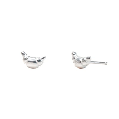 Ava & Imber | Croissant Studs 925 Sterling Zilver | Subtiele Minimalistische Oorstekers van Zilver | Geleverd in Cadeaudoosje