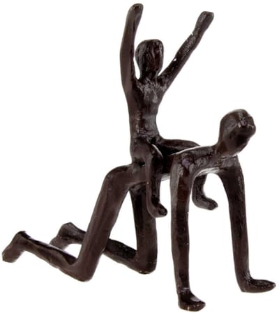 Gilde handwerk - Sculptuur - Beeld - Vaderliefde - Metaal - Zwart