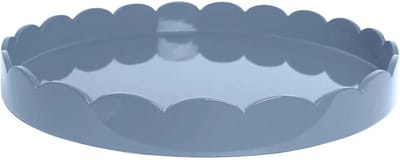 Addison Ross - Dienblad Chambray Sint-jakobsschelp rond 40cm - Serveerplateaus