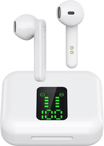 Draadloze oordopjes - Bluetooth oordopjes - Bluetooth Oortjes - M-050 TWS - Wit - In-ear oordopjes