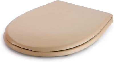 Toiletbril - WC-bril - Universele Montage - Hoge Kwaliteit Thermoplast - 45.5 x 35.5 cm - Beige