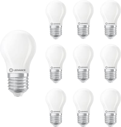 Ledvance LED Lamp P45 Filament E27 - 1.8W 250lm 2700K Mat Glas - Ø45mm - Dimbaar - Geschikt voor nachtlampjes, tafellampen, decoratie - 10 stuks