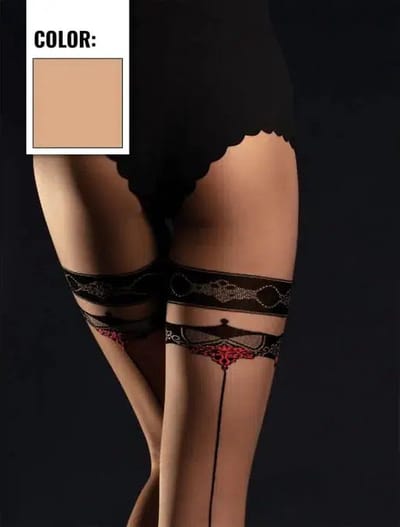 Fiore - Taboo - Hold-up Kousen - 20 denier - Beige S