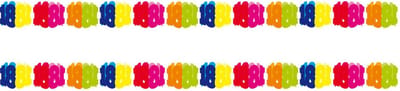 Folat slinger 18 jaar - Set van 2x stuks - 6 m - papier - verjaardag - versiering