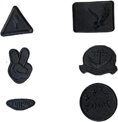 Kleding reparatiepleisters - Zelfklevende patches - Kleding herstellen - Decoratief bloemenmotief - 6 stuks - Stijl B