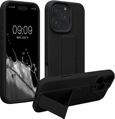 kwmobile back cover voor smartphone - geschikt voor Apple iPhone 16 Pro Max - 1x beschermhoesje van kunststof - In zwart