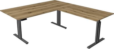 Kerkmann - Hoekbureau Move-3 elegant eiken 200x220cm elektrisch verstelbaar