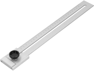 Dailygoods- Parallelle Liniaal - Precisie Markeer Meter - Carbon Staal - Schaal met Magnetische Strip - Verstelbare Sluitknop - Duurzaam en Betrouwbaar - Meetlat