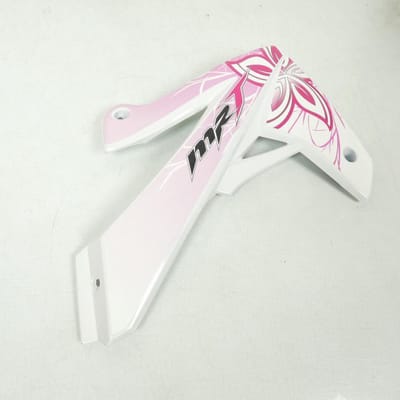 Écope droite pour moto Rieju 50 MRT SM LITE Après 2011 Blanc rose 0/000.570.5352