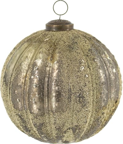 HomeBound by KY | Glazen kerstbal gold sprinkle | 15x15x15cm | kerstbal