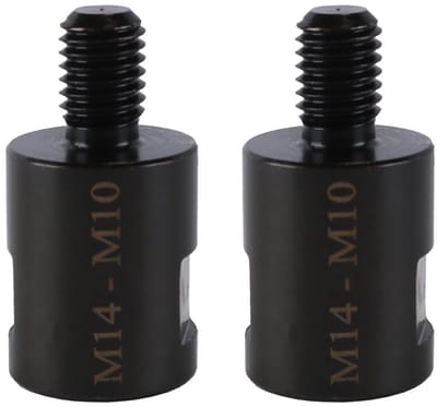 Dailygoods - M10 naar M14 adapter - 2 stuks - Geschikt voor diamantboorkronen - Zwart - Buitendraad naar binnendraad - Perfect voor polijstpads - Hand...