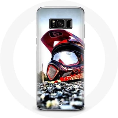 Coque maniacase pour Samsung Galaxy S8 Casque MotoCross zwart