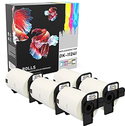Compatibele DK11241 Verzendlabels 102mm x 152mm - 5 Rollen voor P-Touch Label Printers
